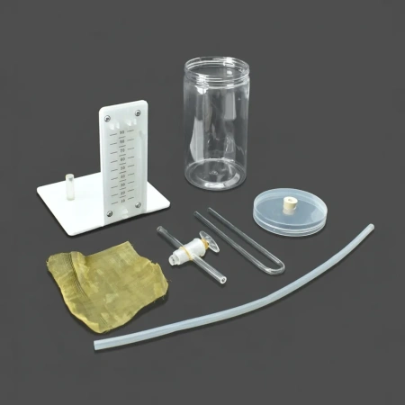 Прибор для обнаружения дыхательного газообмена у растений и животных